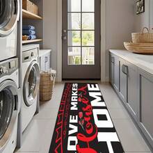 1pc, Trang trí nhà cửa, Nhà bếp là trái tim của ngôi nhà, Họa tiết trừu tượng, Thảm bếp chống trượt bằng đất sét diatomite, Thảm, Thảm trải sàn, Hình chữ nhật in 3D, Thích hợp cho phòng khách, phòng ngủ, hành lang, phòng tắm, phòng giặt - Thảm polyester, Thích hợp cho trang trí nhà cửa trong nhà và ngoài trời - Nhiều màu - Xem 9