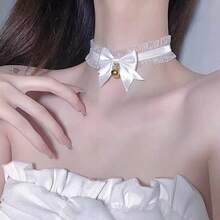 1/2 piezas Diadema con orejas de gato, Pasador de pelo con campana, Pasador de pelo con forma de conejo, Tocado de Año Nuevo, Accesorios para el cabello de San Valentín, Collar de encaje con campana, Romántico, Sexy, Lindo, Joyería minimalista, Adecuado para San Valentín, Cumpleaños, Fiesta, Cita, Agrega ambiente