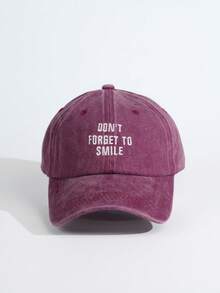 Embroidered Letter Baseball Cap, Suitable For Everyday Wear - Multicolor - View 5