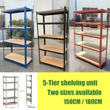 Royalswill Heavy-Duty Utility Shelving, 150 Cm/180 Cm Screwless Storage Rack, Industrial Storage Rack, Supermarket Display Rack, Super Strong Load-Bearing Capacity, Adjustable Storage Layers, Suitable For Living Rooms, Kitchens, Garages, Workshops, Supermarkets And Shops. - Black - View 7