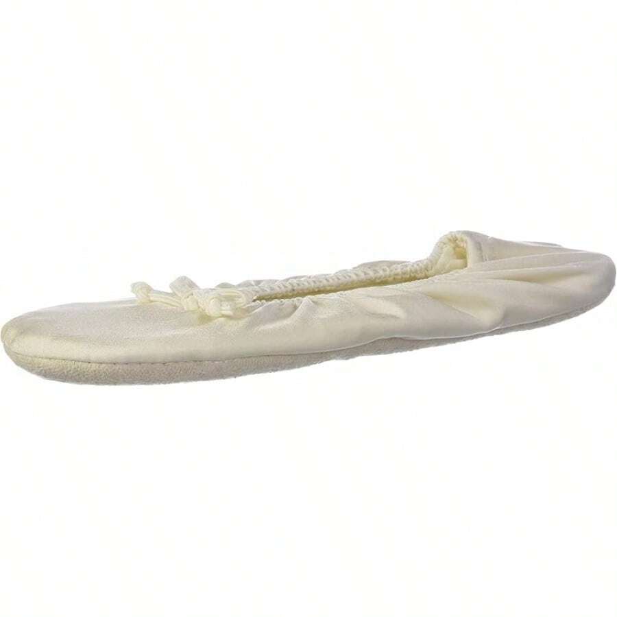 Women's Stretch Satin Ballet Slippers For Christmas - 象牙 - 查看 1