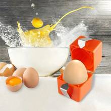 1pc Portable Egg Separator, Egg Shell Opener, Egg Peeler Tool For Hard Boiled Eggs And Raw Eggs, Quick Peeling, Kitchen Baking Tools, Suitable For Holiday Parties, Home Daily Use And Outdoor Camping, Eggs Breaker Kitchen Gadgets For Cooking Bakery, Baking Supplies, Kitchen Accessories