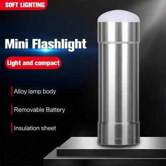 1pc Convenient Mini Battery Cell LED Mini Lamp Lithium Ion Battery Built-In 26650 Battery 5000 MAh Suitable For Outdoor Camping Home Emergency Lighting