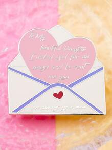 1pc Love Your Mom's Letter To You Enamel Brooch Angel Daughter Pin Mother's Day Gift Badge Accessories