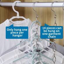 3pcs Stainless Steel Drying Rack Chain, Wardrobe Storage Chain, Clothes Hanger Organizer, Garment Hanging Hook - Multicolor - View 4