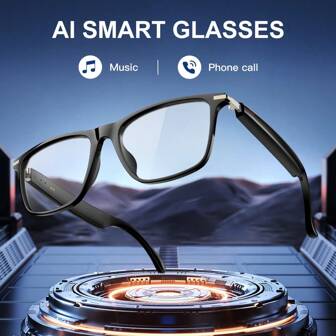 New Smart Glasses With Wireless Headphones For Music, Ideal For Driving And Outdoor Sports, Featuring HD Earphones, Stereo Dual Speakers, And Touch Controls, Smart Glasses,Perfect Gift For Both Men And Women