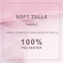 Tulle Fabric Rolls, 54 Inch By 10 Yards (30 Ft) Tulle Ribbon Wedding Party Decoration Sheer Fabric Spool Bolt, Ceiling Decor, Tutu Skirt, Wrapping, Soft & Drape () - Baby Pink - View 5
