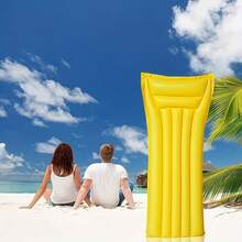 1 pieza Flotador de piscina inflable de diseño minimalista de unicolor, cama flotante para fiestas en la piscina de verano - Balsa flotante de color sólido - Ver 6