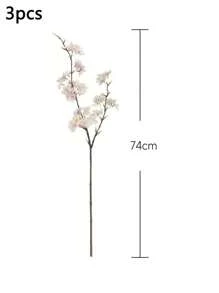 1PC/3PCS/6PCS, Artificial Cherry Blossom Flower Bouquet, Plastic Fake Peach Blossoms,Modern Minimalism Style-For Spring Decorations Home, Vases, Weddings, Parties, Living Room, Bedroom, DIY Walls, New Year's Gifts Valentine's Day Gifts - Multicolor - View 9