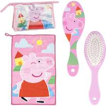 Cerdá Peppa Pig Travel Toiletry Bag With Accessories For Kids - Children's Travel Set With Brush, Soft Towel - Pink - View 1