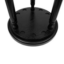 9 Pool Stick Holder, Revolving Billiard Stick Cue Rack, Wood Billiard Cue Rack - 9 Holes Wooden Pool Cue Rack Floor Free Standing Pool Stick Holder Stable