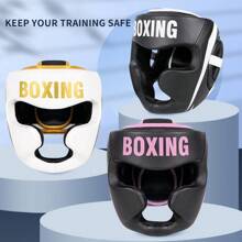 GINGPAI Casque de protection professionnel de boxe pour adultes et adolescents, pour l'entraînement de Muay Thai et de Taekwondo, pour hommes et femmes