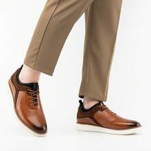 Men's Oxford Shoes Dress Shoes Men's Lightweight Lace-Up Fashion Shoes-20256688 - 棕色-02 - 查看 9