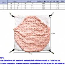 1 chiếc túi ngủ võng cho thú cưng nhỏ bằng vải nhung mềm mại + lông cừu hai lớp họa tiết chấm bi, thích hợp cho chuột đồng, sóc bay, sóc và các loại thú cưng leo trèo nhỏ khác, có thể tháo rời và giặt được, nhiều màu sắc và kích cỡ, thích hợp cho mùa thu/đông - Nhiều màu - Xem 2
