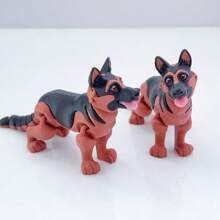 Figura decorativa de perro Spaniel lindo y adorable impresa en 3D, escultura de escritorio de plástico, regalo festivo