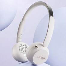 Lenovo 藍牙耳機EB300 頭戴式無線藍牙HiFi重低音 主動降噪 超長續航低延遲適用手機/電腦/PS5電競遊戲耳機 黑色 - 黑色 - 查看 4