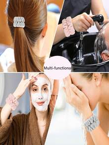 Waschen Sie Gesicht Armband anti-feuchtigkeitsexplosion Make-up Entfernung einfache vielseitige Haarbänder Armband Frauen gebündelt Haarseil gewaschen Armbänder anti-feuchtigkeits Manschetten wasserabsorbierende Handgelenkschützer Waschen Sie Gesicht Talismane