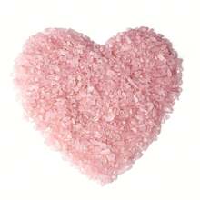 400克粉晶玫瑰石英碎石碎水晶石英不对称形状砾石鹅卵石DIY光滑岩石用于盆栽树脂艺术花瓶鱼缸水族箱玻璃容器填充物水族箱砾石节日礼物送给女孩和女人 200克 - 粉色 - 查看 4