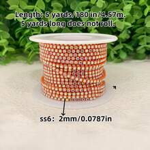 (5码/10码)银色AB钻、水晶钻密链、银钻、爪链、钻石链、钻石爪链、钻石装饰链、电泳链、电镀密爪钻石缝纫工艺链DIY、圣诞节和万圣节装饰、优雅简约身体链、钻石装饰链、 - 彩色 - 查看 19