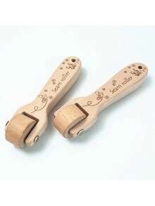 1 Pieza Prensatelas De Rodillo De Costura De Madera Con Guía, Pieza De Máquina De Coser Para Artesanía - Marrón - Ver 6