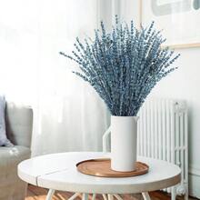 12Pack Dried Lavender Flowers Bundles, 16" Dried Blue Flowers Preserved Lavender Stems  For Shower Weeding Ome Fragran Vase Crafts Decor, 600g(21oz)