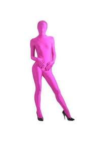 1 件 Zentai 紧身衣，全身氨纶紧身服装，角色扮演连体衣，弹性面料，适合舞台表演，隐形穿着