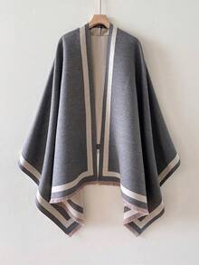 1 pezzo Sciarpa minimalista di alta qualità in colore unito in finta cashmere, calda, antivento per l'autunno/inverno, coprispalle versatile e alla moda, adatto per abbinamenti quotidiani e decorazione degli abiti