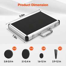 Portable Massage Stone Warmer, 18pcs Hot Stone Massage Set, Electric Rock Heater Kit, Dry Heating Box For SPA Center, Beauty Salon, Travel & Home Use - 查看 5