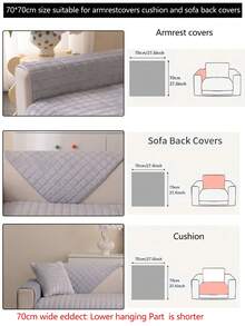 1 件四季沙发垫套，现代简约防滑沙发座椅保护套，防尘可洗沙发套，柔软防褪色，宠物友好，适合卧室、办公室、客厅的 L 型和 1/2/3/4 座沙发 - 淺灰色 - 查看 17