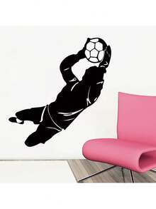 Large Pack Children's Wall Stickers - Football Theme For Baby Boy's Sports Room Decor, Removable & Repositionable Vinyl Game Room Decals - Multicolor - View 8