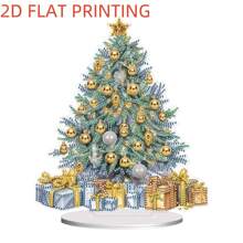 Pintura de diamantes 2D plana para hacer uno mismo, diseño de árbol de Navidad, regalo especial que incluye diamantes de formas únicas, desarrolla la habilidad manual, decoración de pintura de diamantes de la serie atrapasueños, producto de mosaico, decoración de mesita de noche o escritorio, fácil de usar