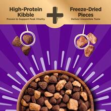 CORE+ Formerly RawRev Dry Dog Food With Freeze Dried Pieces Grain Free High Protein Natural Wild Game Duck Lamb Wild Boar Rabbit Recipe (4Pound Bag) - 野味 - 查看 6