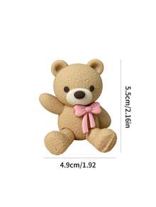 1 قطعة حامل كعكة دب كرتوني وردي وأزرق، ديكور حفلة عيد ميلاد، ديكور منزلي