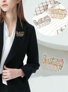 1/3pcs Fashion Crown Birthday Queen Brooch Pin With Rhinestones, Birthday Gift, Party Dress/Coat Decor Accessory Office Accessories Shirts Jacket Jewelry Halloween Clothes Pin Funny Cute Teacher Gifts Halloween Accessories Teachers Day Costume Accessories Bag Charms Christmas