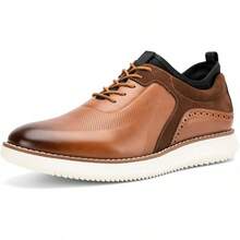 Men's Oxford Shoes Dress Shoes Men's Lightweight Lace-Up Fashion Shoes-20256688 - 棕色-02 - 查看 1