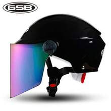 Bicycle Helmets - [Estilo de verano estándar nacional de clase A] Blanco con lentes de color té negro - Ver 8