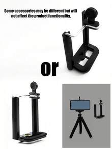 360° Flexible Mini Octopus Tripod With Clip Holder, Suitable For Smartphones, Cameras, And DSLR, Black - Black - View 6