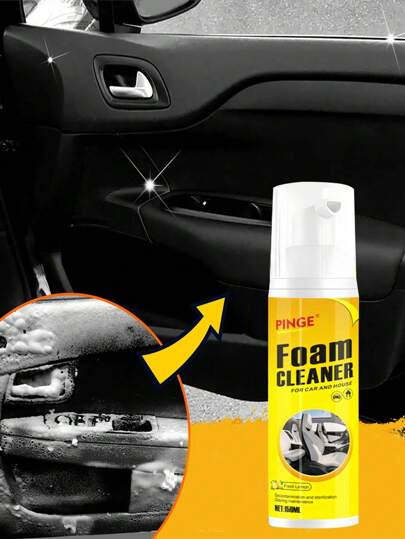 Limpador de espuma multiuso - Limpador de interior de automóveis, removedor de manchas e condicionador, adequado para interiores automotivos, estofados, tecidos, pisos e muito mais