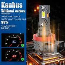 S&D 20000流明 H11 LED 灯 Canbus 9005 HB3 9006 HB4 LED 汽车前照灯灯泡超亮 6500K 12V 雾灯