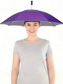 1/2pcs Umbrella Hat, Suitable For Camping And Fishing Umbrella Hat, Elastic Headband Umbrella Hat, UV Protection Umbrella Hats For School,Office,Household,Travel, Back To School Supplies Summer Cooling,Beach,Travel