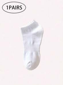 1/3/5/10双装 女士吸湿排汗短袜，踝袜，白色袜子，黑色袜子，普通女士袜子，柔软女士袜子