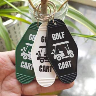 1pc Vintage Car Hotel Keychain Funny Acrylic Key Tag Keyring Jewelry Gift For Women And Men, Friends School Letter Car Accessories Cute Goth Y2k