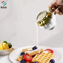 MBB 1 件 8 盎司陶瓷小奶精壶带手柄 - 精美瓷器小奶精壶 - 陶瓷奶精容器，用于咖啡牛奶酱沙拉，可微波炉和冰箱加热，白色珍珠釉或白色金边奶精杯，适用于家庭和厨房 - 彩色 - 查看 7