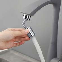 2pcs/1pc Universal Kitchen Faucet Sprayer Head Extension Splash Proof Filter Aerator Flow Booster Nozzle - Silver - View 17