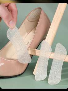 4 قطع من واقي الكعب متعدد الاستخدامات من السيليكون - مانع للانزلاق ، سميك وغير مرئي ، مثالي للأحذية ذات الكعب العالي ، الأحذية الطويلة حتى الركبة وتعديل المقاس ، للاستخدام اليومي وراحة القدم