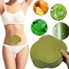 10pcs/Pack Warm Herbal Patches, Neck Patches, Containing Wormwood Extract, Suitable For Knee, Back, Neck, Shoulder - Green - View 4