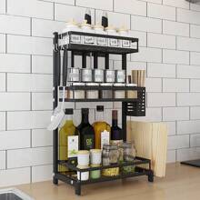 Étagère à épices en acier inoxydable, panier de rangement coulissant sous l'évier, étagère de rangement et d'organisation pour cuisine, salle à manger et salle de bain, panier de rangement sous l'évier