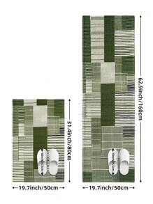 DAJIANG 1pc Plush Thickened Non-Slip Doormat, Comfortable Floor Mat, Entrance Passage Runner Rug, Kitchen Mat, Machine Washable, Easy To Clean Carpet, Home Decor Entryway Decor Bathroom Kitchen Decor Kitchen Rug - Multicolor - View 3