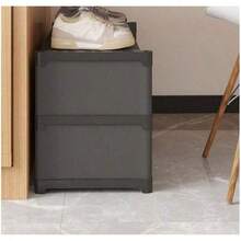 宿舍鞋架简易床底收纳架防尘多层家用/办公室窄鞋柜