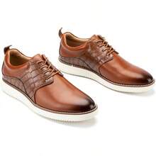 Men's Oxford Shoes Dress Shoes Men's Lightweight Lace-Up Fashion Shoes-20256688 - 棕色-06 - 查看 11